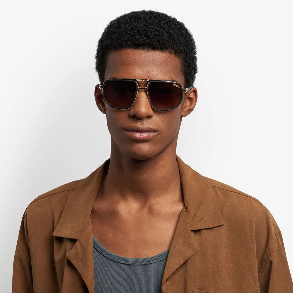 1072 Double-Bridge Stainless Steel Sunglasses