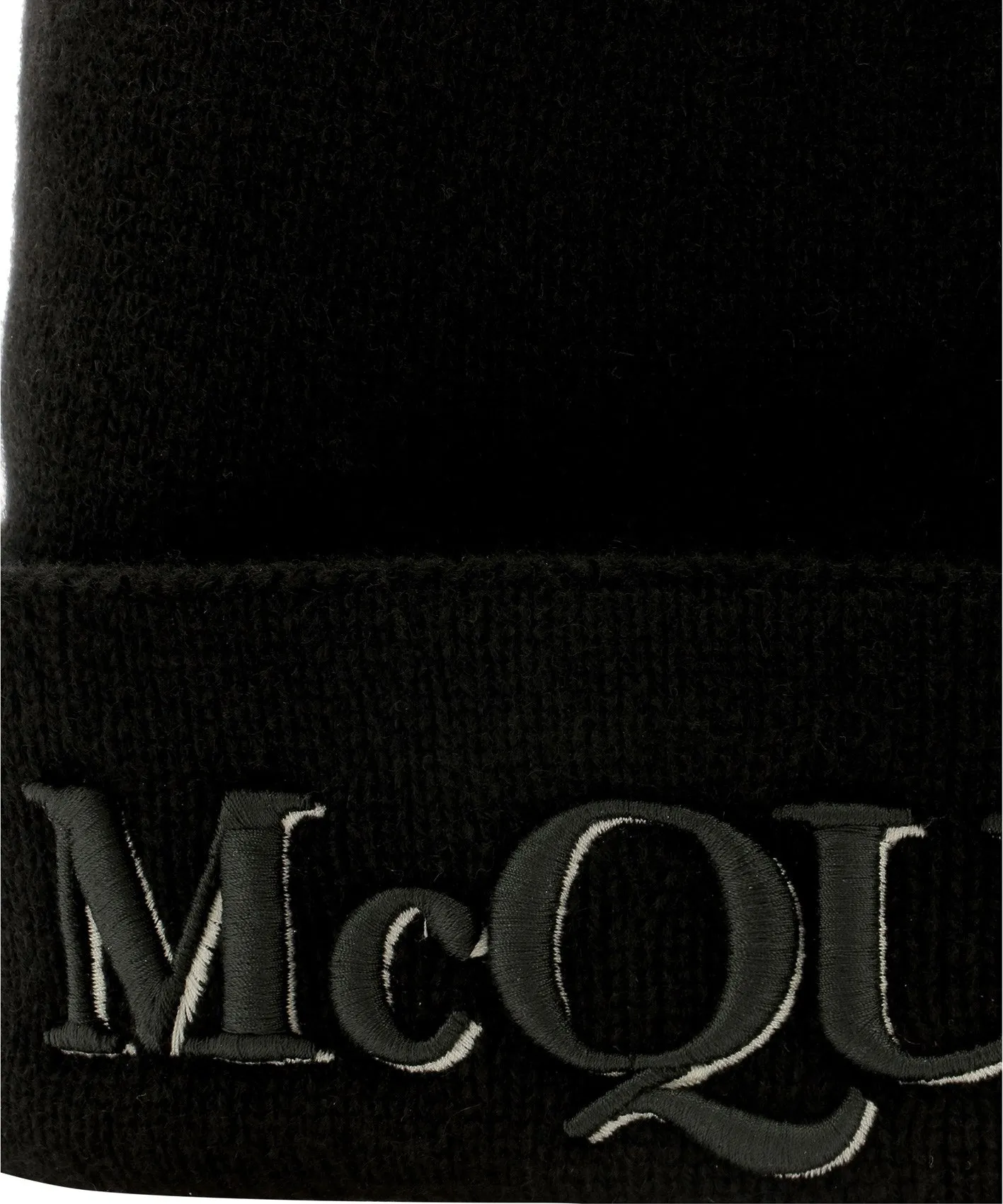 Alexander McQueen Logo Embroidered Beanie