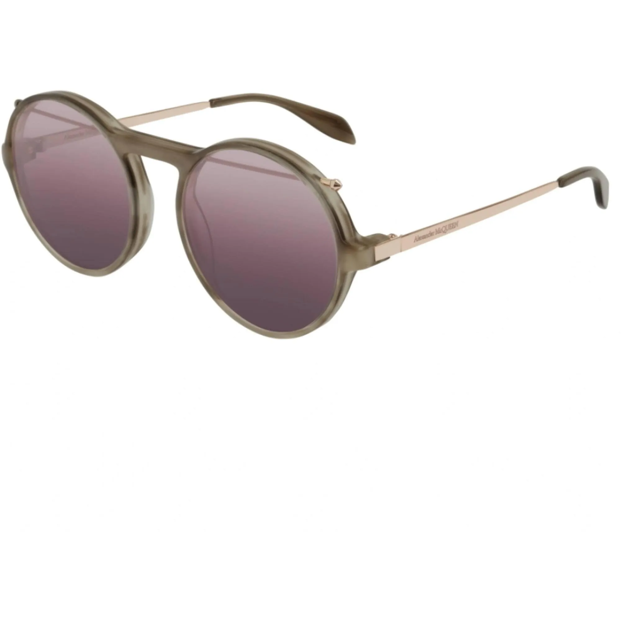 Alexander Mcqueen Unisex Sunglasses - Havana Gold | ALEXANDER MCQUEEN AM0192S 004