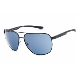 Armani Exchange Men's Sunglasses - Matte Blue Metal Aviator Frame | 0AX2047S 609980