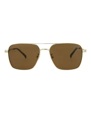 Aviator-Style Metal Sunglasses