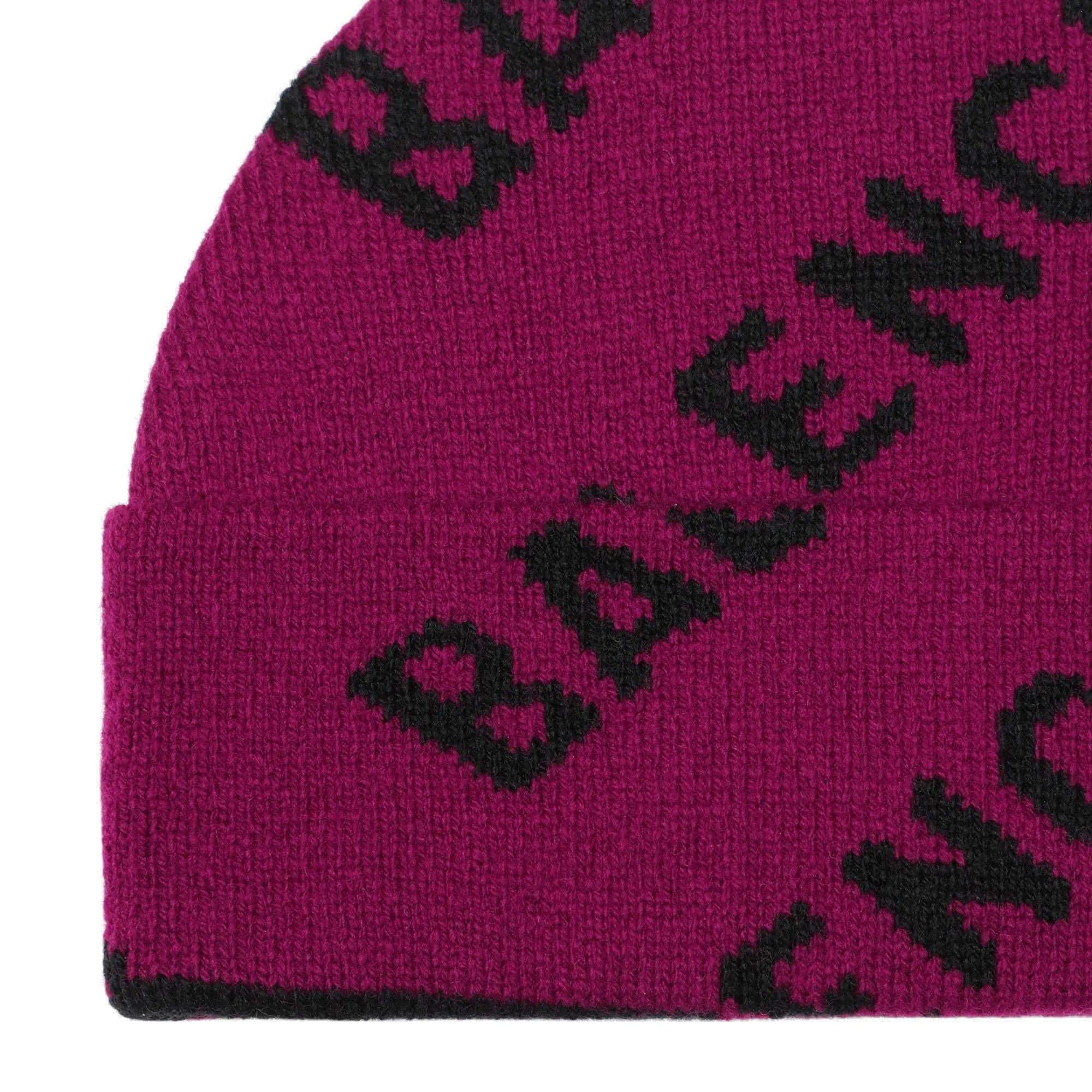 Balenciaga Logo Intarsia Knit Beanie