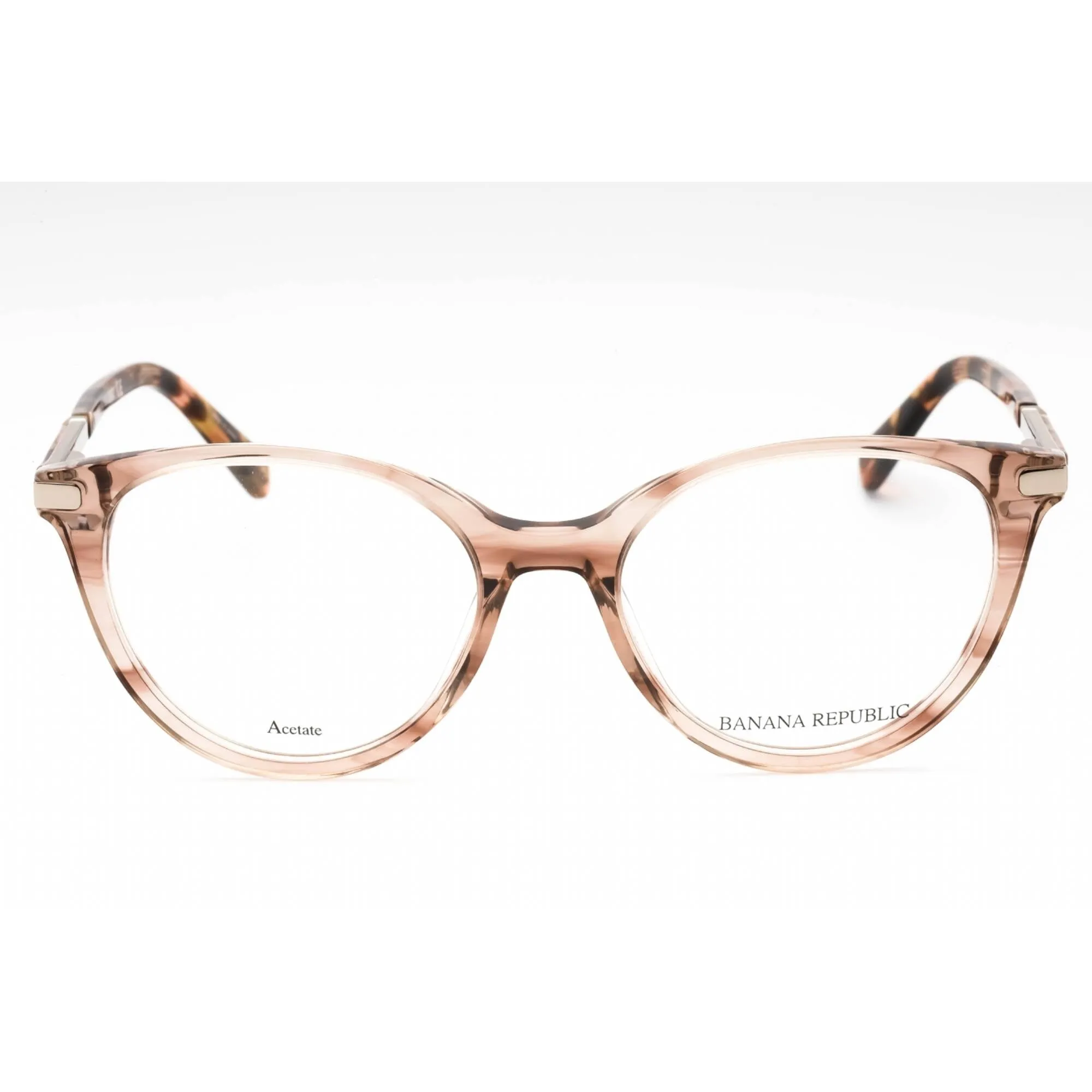 Banana Republic Women's Eyeglasses - Crystal Nude Plastic Round Frame | BR 211 022C 00