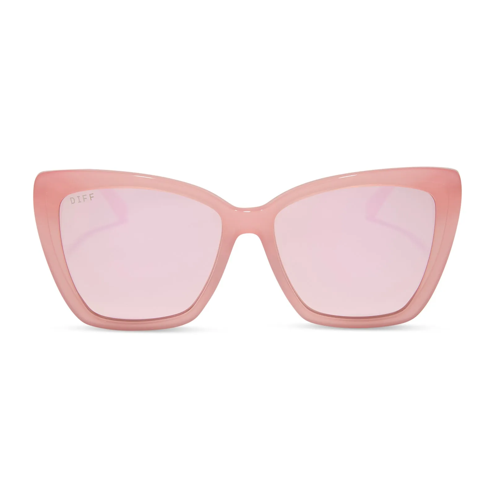 BECKY II - PEACH   CHERRY BLOSSOM MIRROR SUNGLASSES