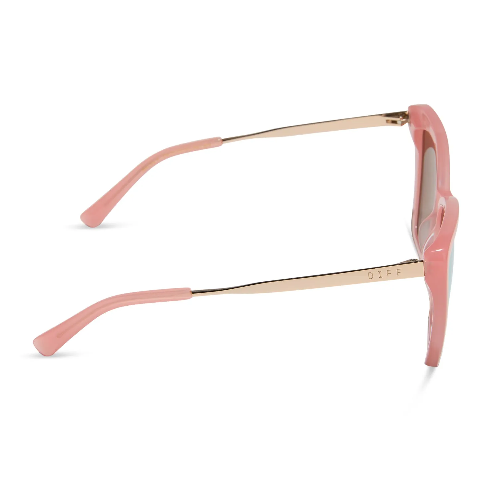 BECKY II - PEACH   CHERRY BLOSSOM MIRROR SUNGLASSES