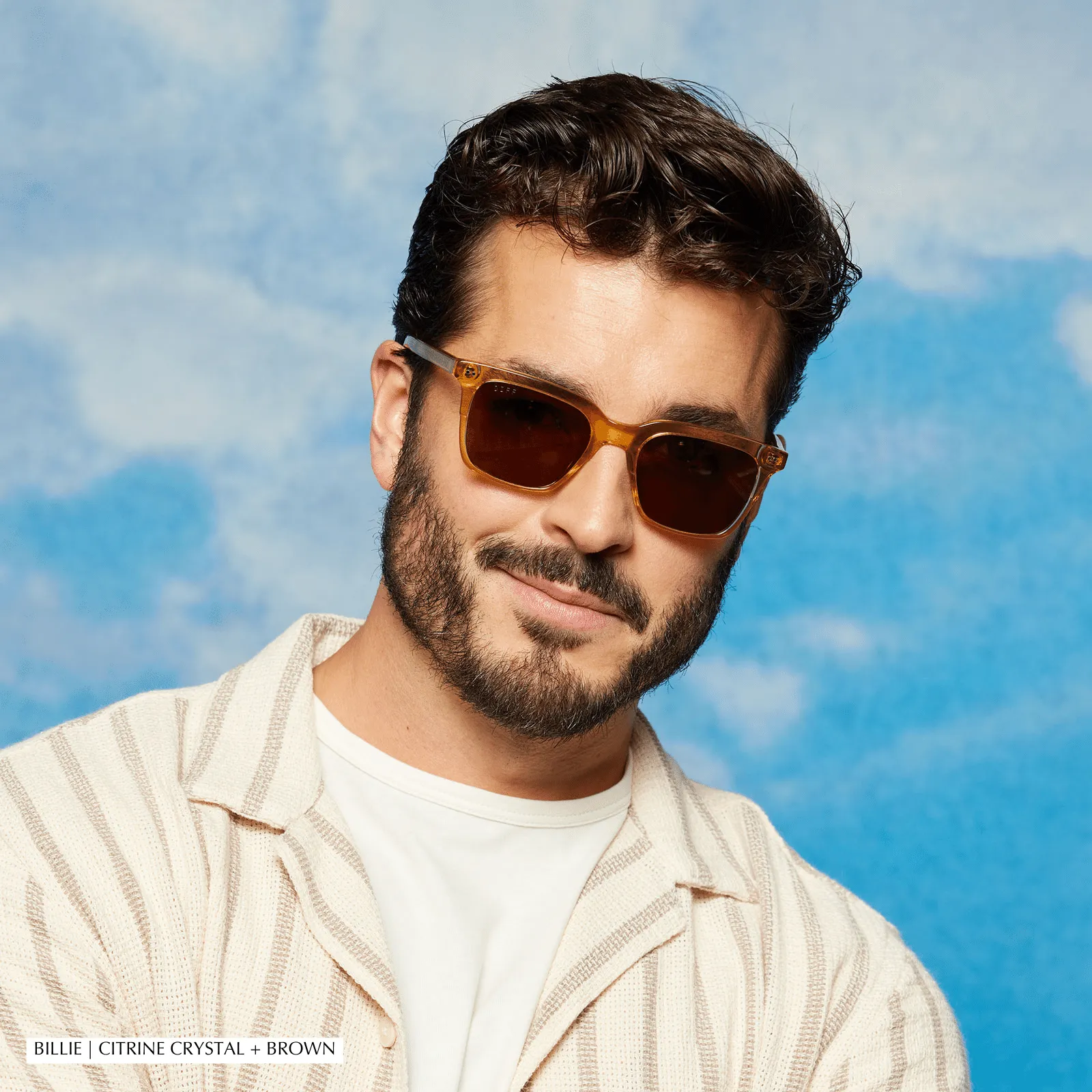 BILLIE - FIERY TORTOISE   GREY   POLARIZED SUNGLASSES