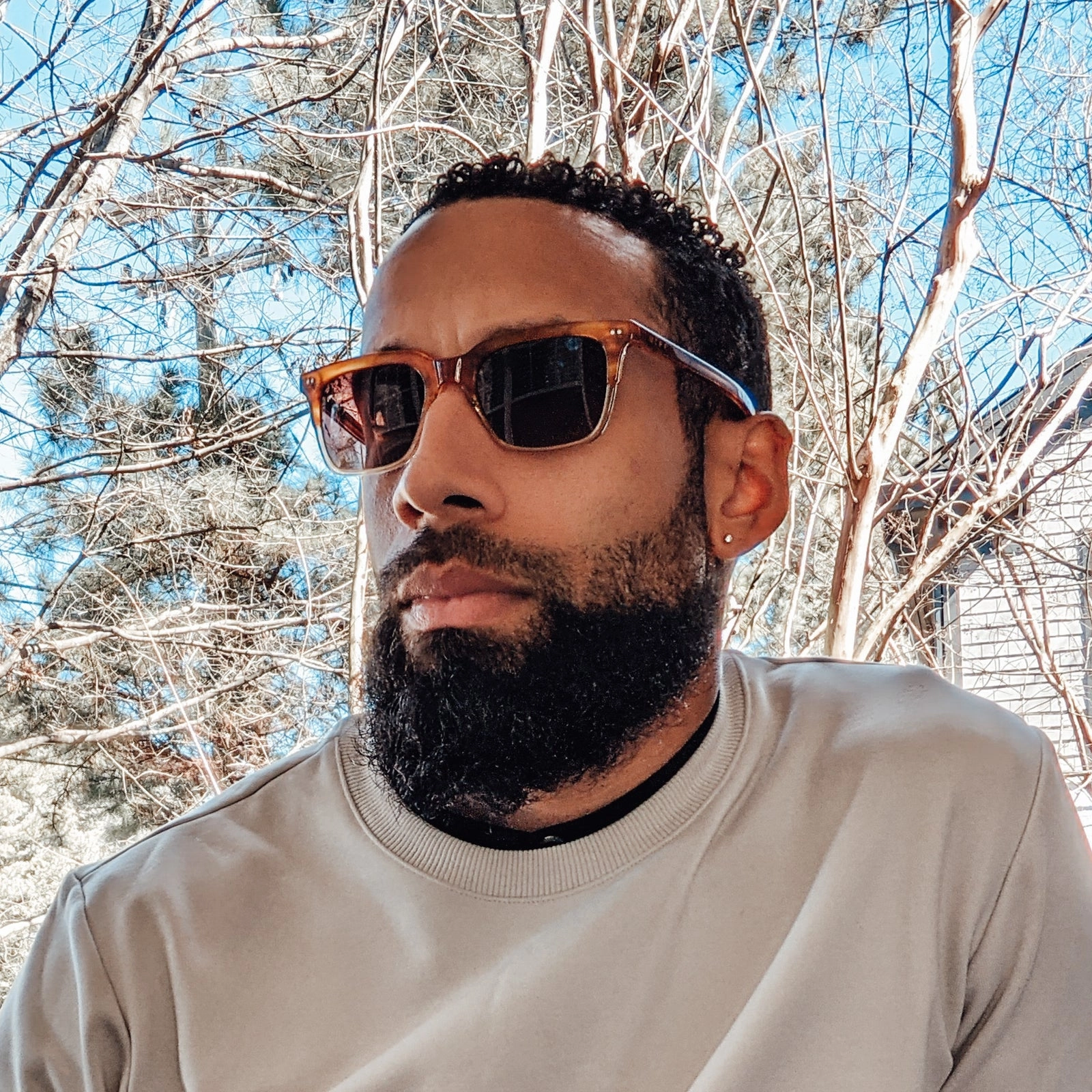 BILLIE - DARK OLIVE CRYSTAL   G15   POLARIZED SUNGLASSES