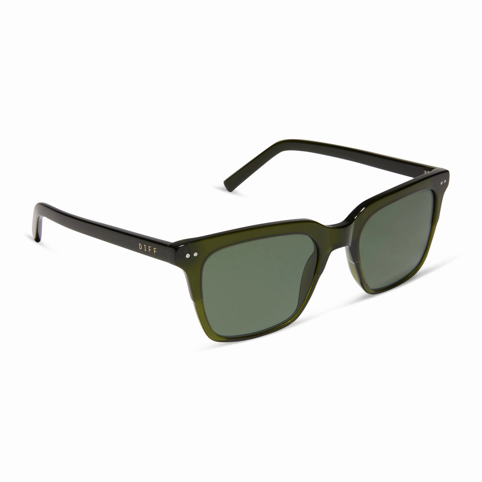 BILLIE - DARK OLIVE CRYSTAL   G15   POLARIZED SUNGLASSES