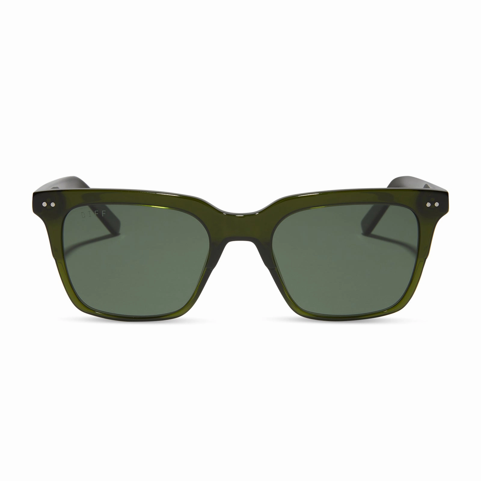 BILLIE - DARK OLIVE CRYSTAL   G15   POLARIZED SUNGLASSES