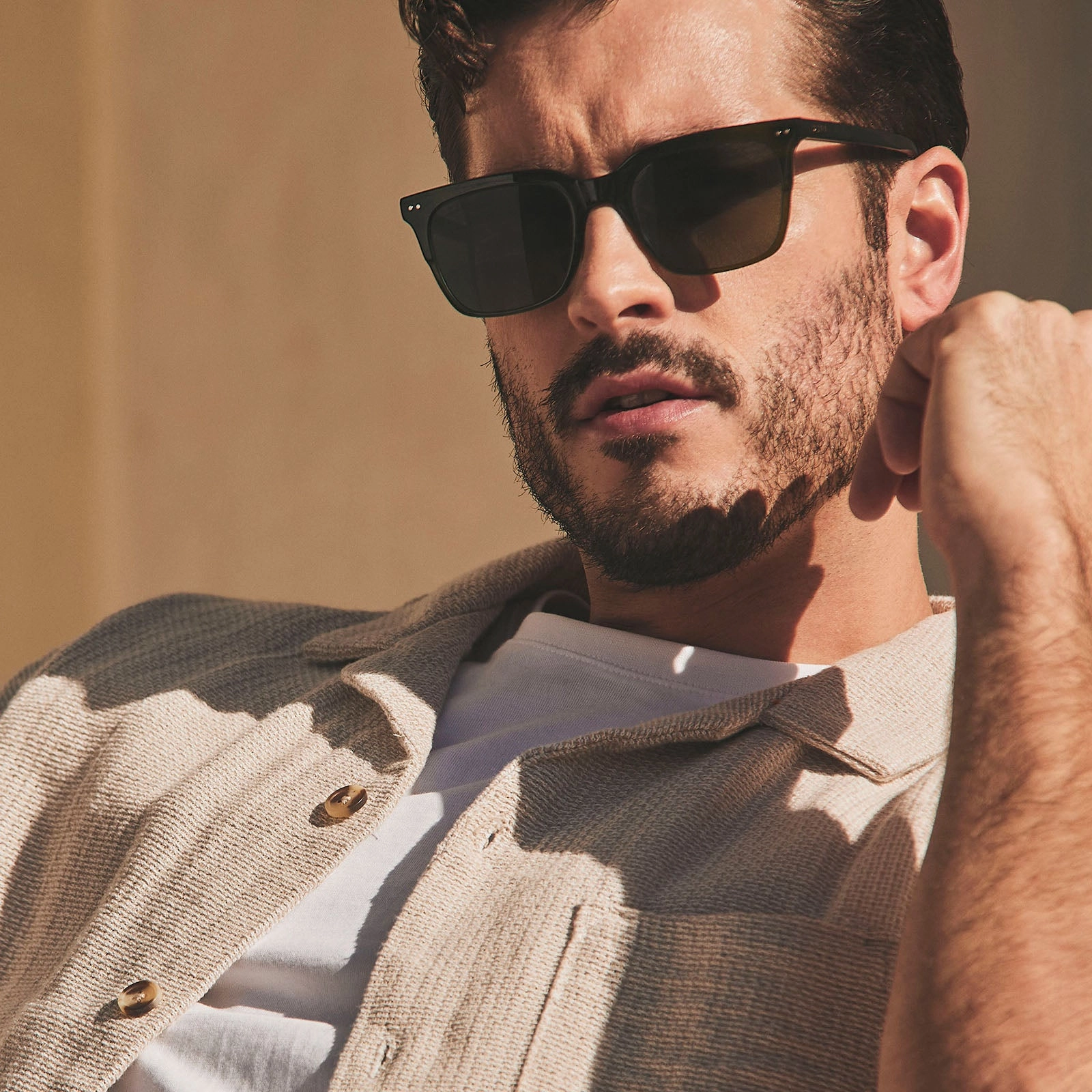 BILLIE - DARK OLIVE CRYSTAL   G15   POLARIZED SUNGLASSES