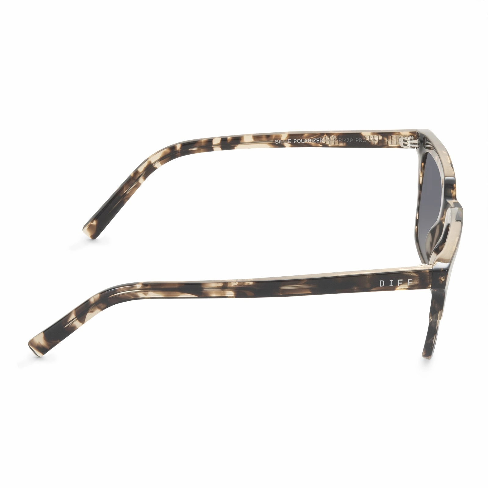 BILLIE - ESPRESSO TORTOISE   GREY   POLARIZED SUNGLASSES