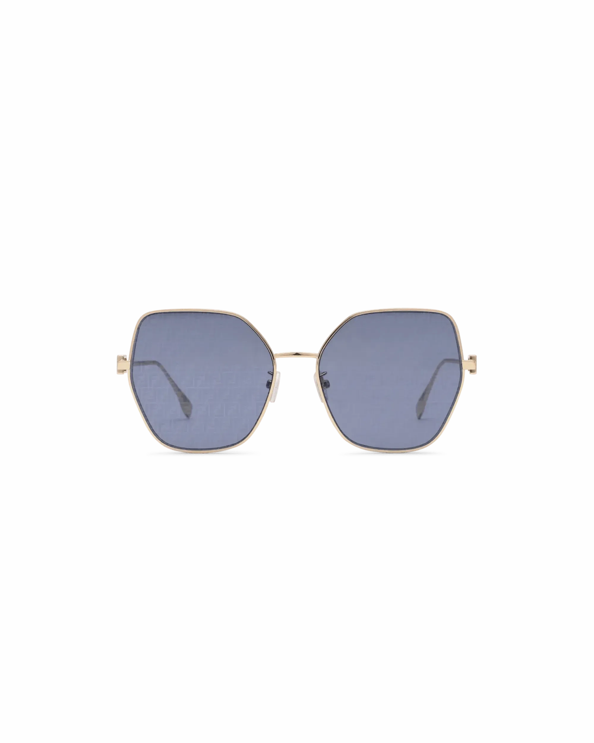 Blue Lens Baguette Sunglasses