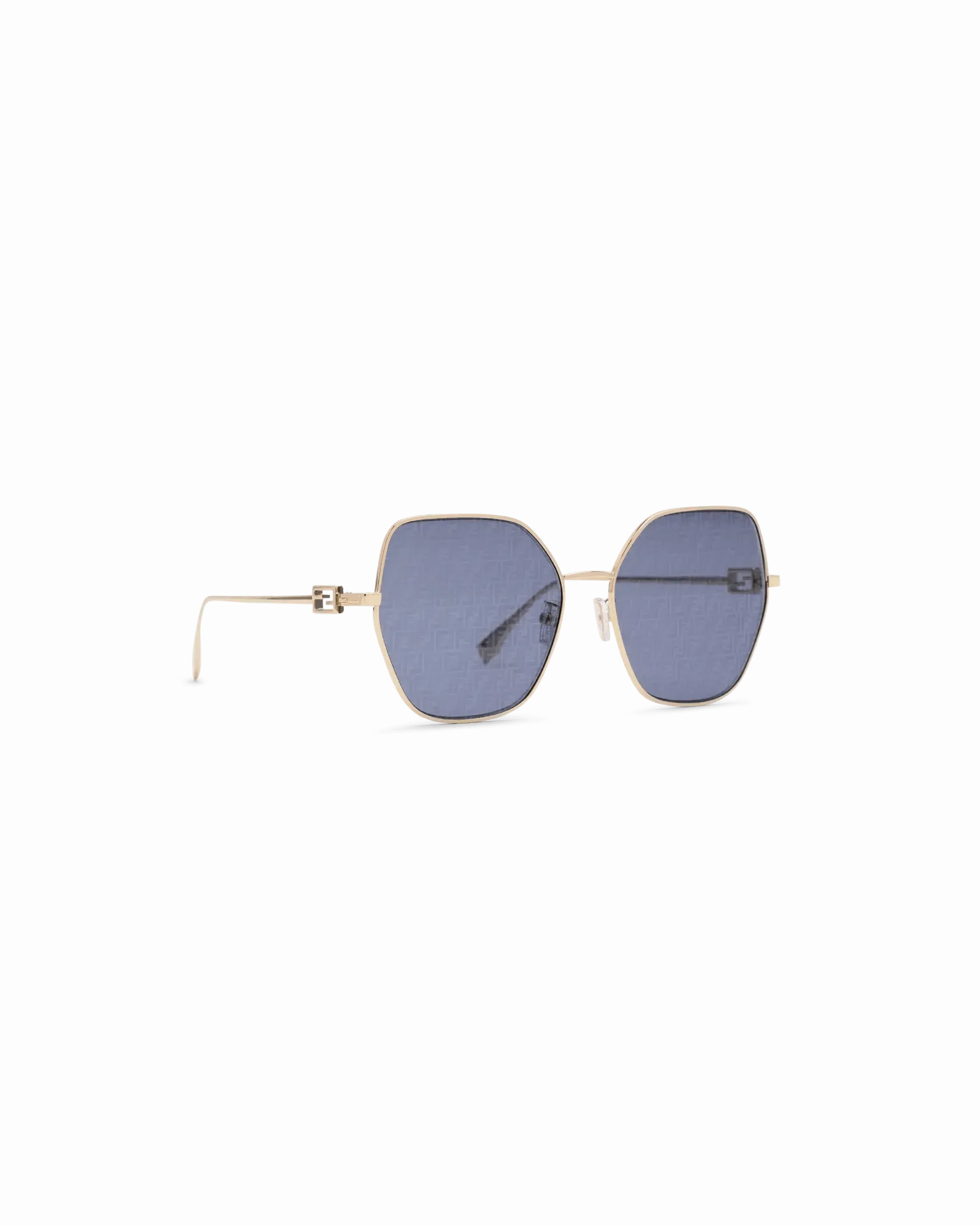Blue Lens Baguette Sunglasses
