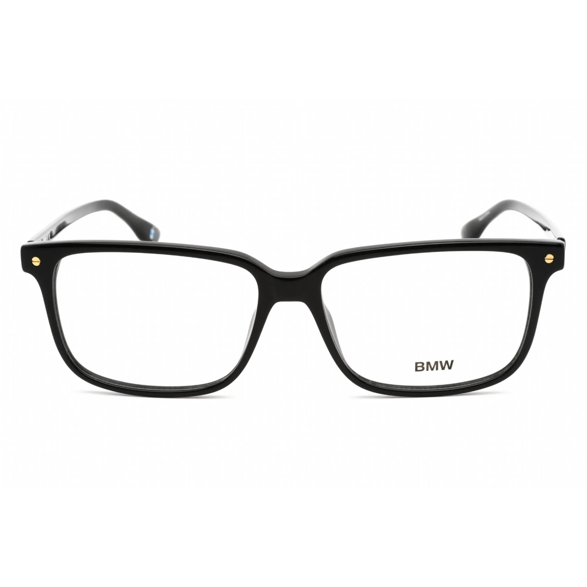 BMW Women's Eyeglasses - Clear Demo Lens Shiny Black Acetate Square Frame | BW5033 001