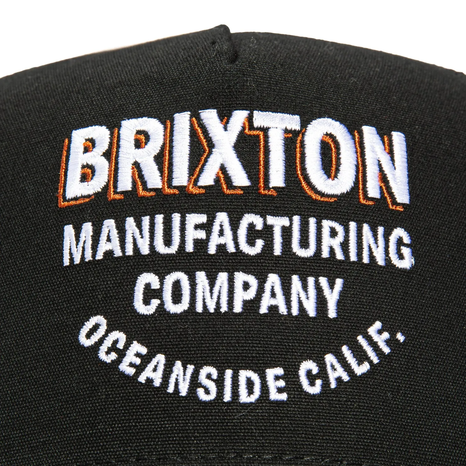 Brixton Redoubt Mesh Snapback Trucker Hat - Black