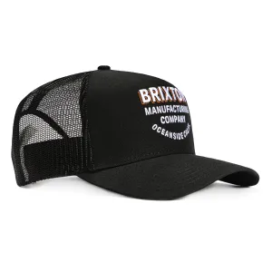 Brixton Redoubt Mesh Snapback Trucker Hat - Black