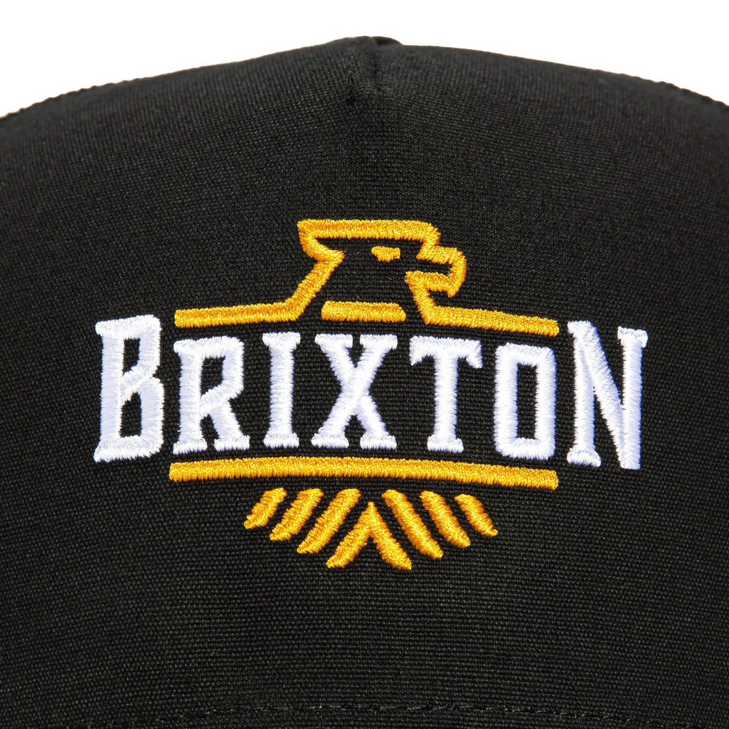 Brixton Skywind Mesh Snapback Trucker Hat - Black