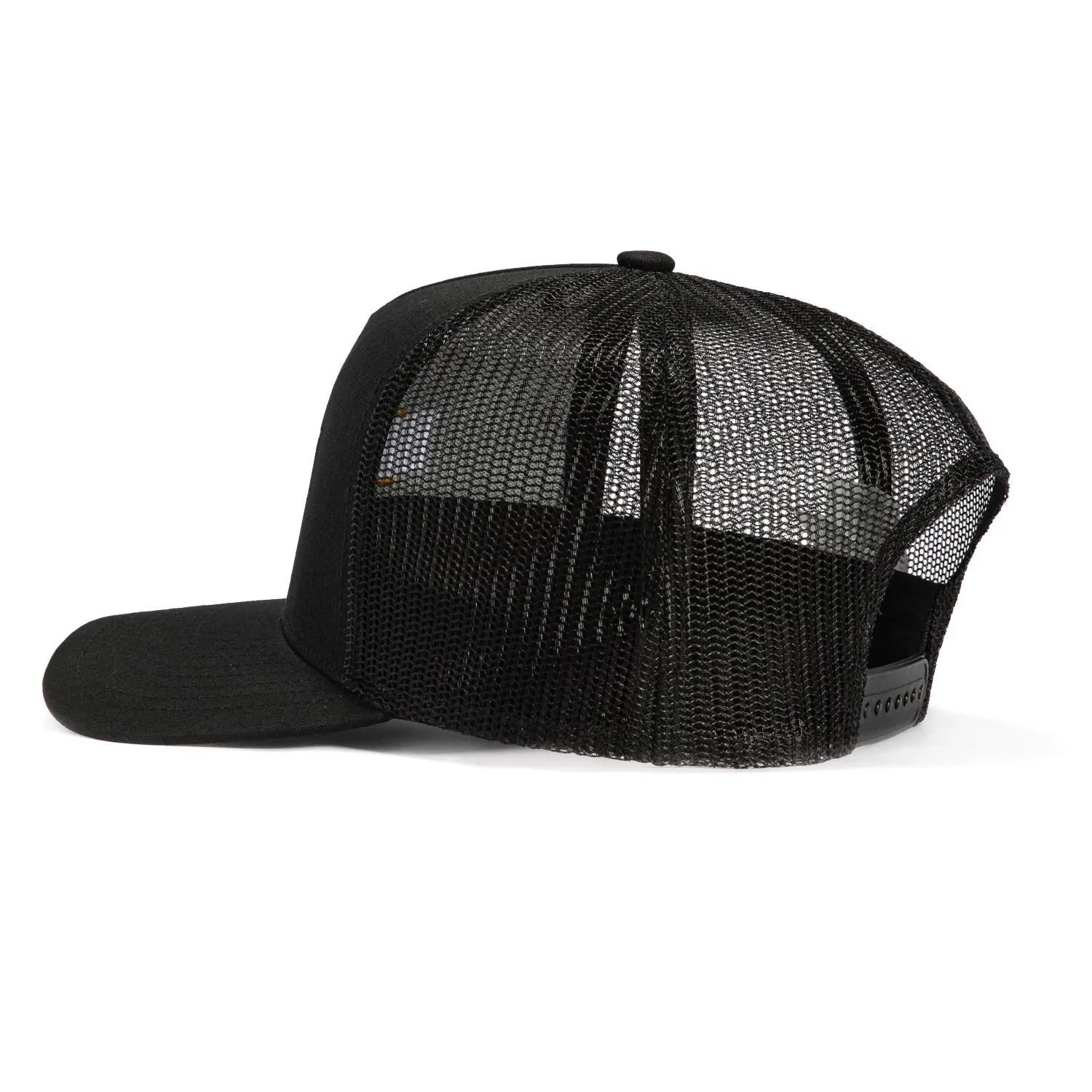 Brixton Skywind Mesh Snapback Trucker Hat - Black