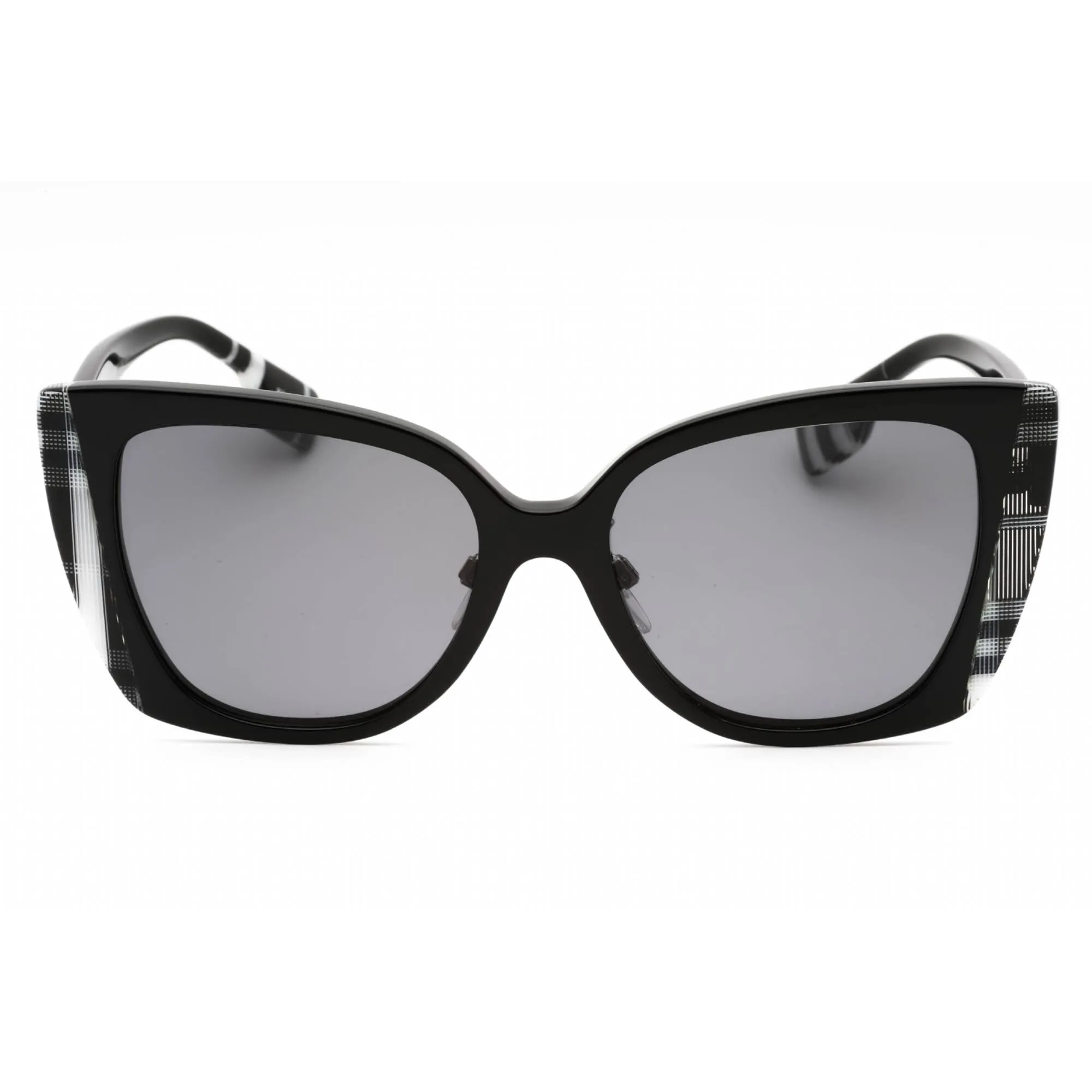 Burberry Women's Sunglasses - Black/Check White Black Cat Eye Frame | 0BE4393F 405181