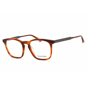 Calvin Klein Men's Eyeglasses - Square Blonde Havana Acetate/Metal Frame | CK22503 213