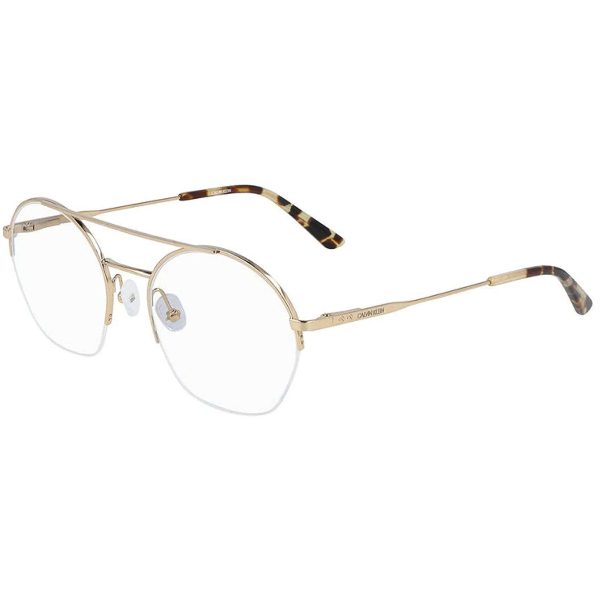 Calvin Klein Unisex Eyeglasses - Gold Metal Round Frame | CALVIN KLEIN CK20110 717