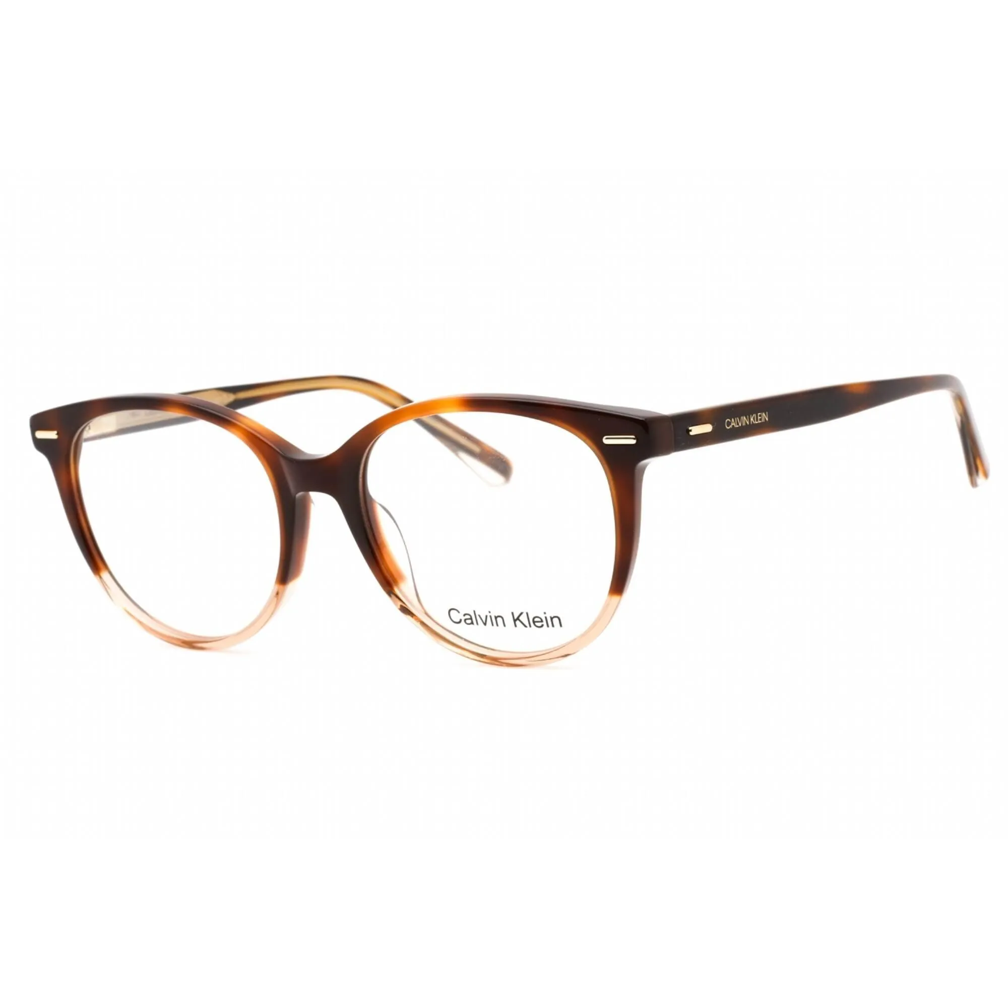 Calvin Klein Women's Eyeglasses - Full Rim Brown Havana Plastic Round | CK21710 221