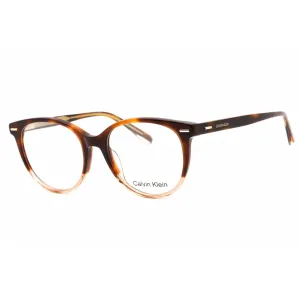 Calvin Klein Women's Eyeglasses - Full Rim Brown Havana Plastic Round | CK21710 221