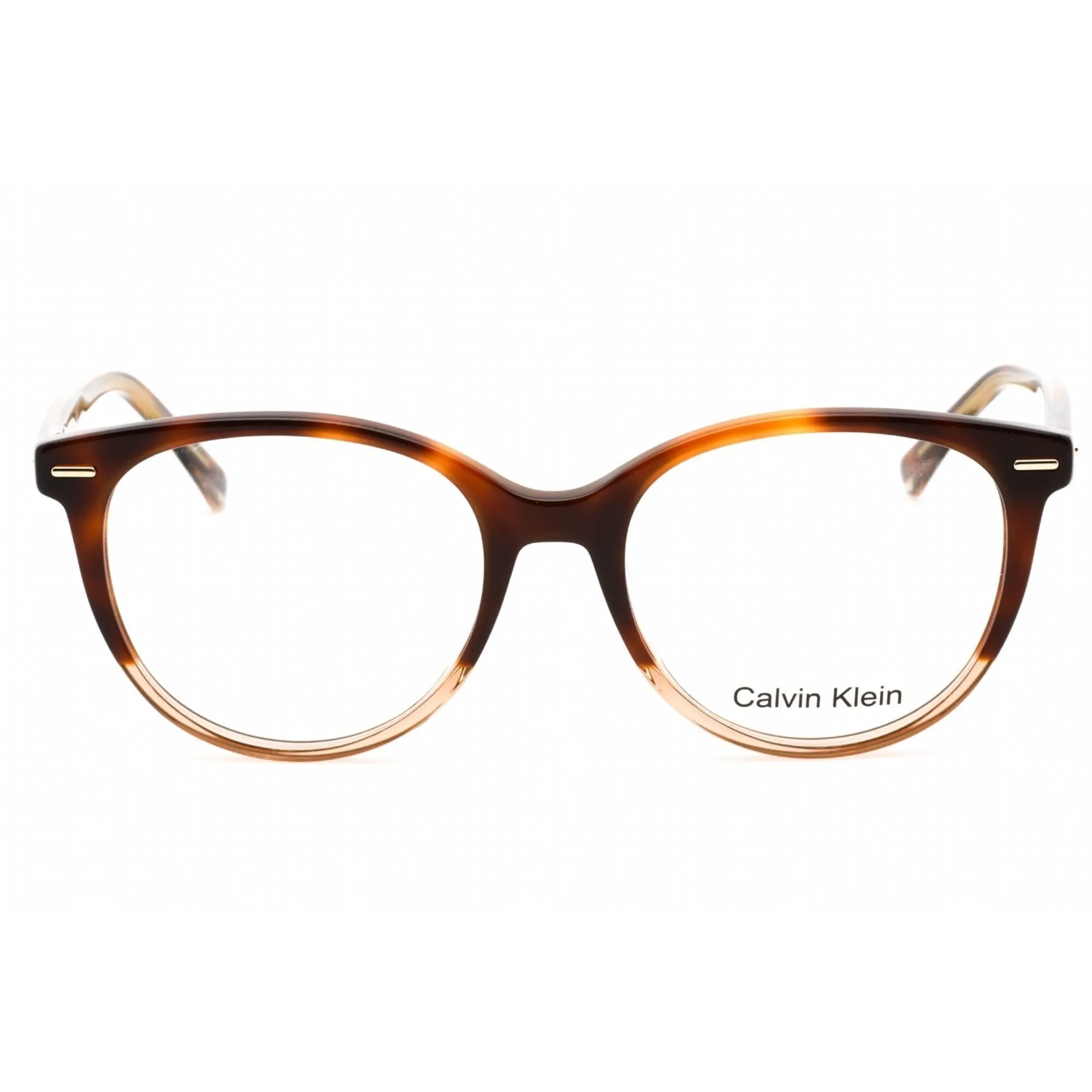 Calvin Klein Women's Eyeglasses - Full Rim Brown Havana Plastic Round | CK21710 221