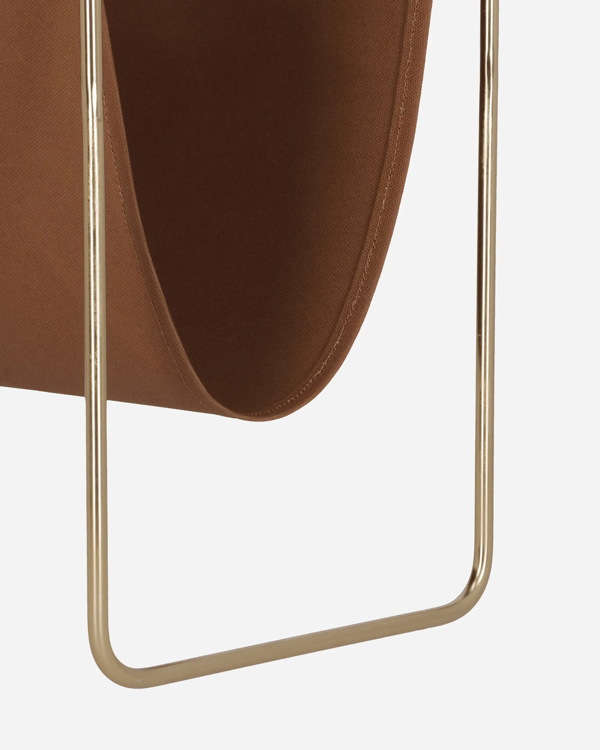 Canvas Magazine Stand Hamilton Brown