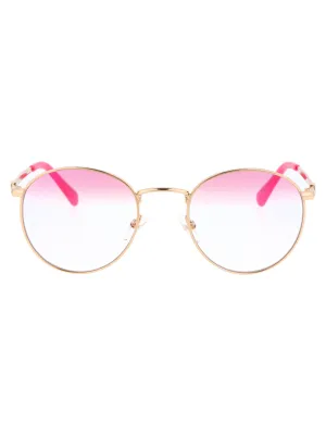 Chiara Ferragni Logo-Plaque Round Frame Sunglasses