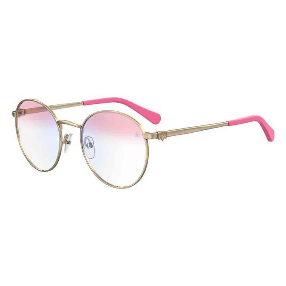 Chiara Ferragni Logo-Plaque Round Frame Sunglasses
