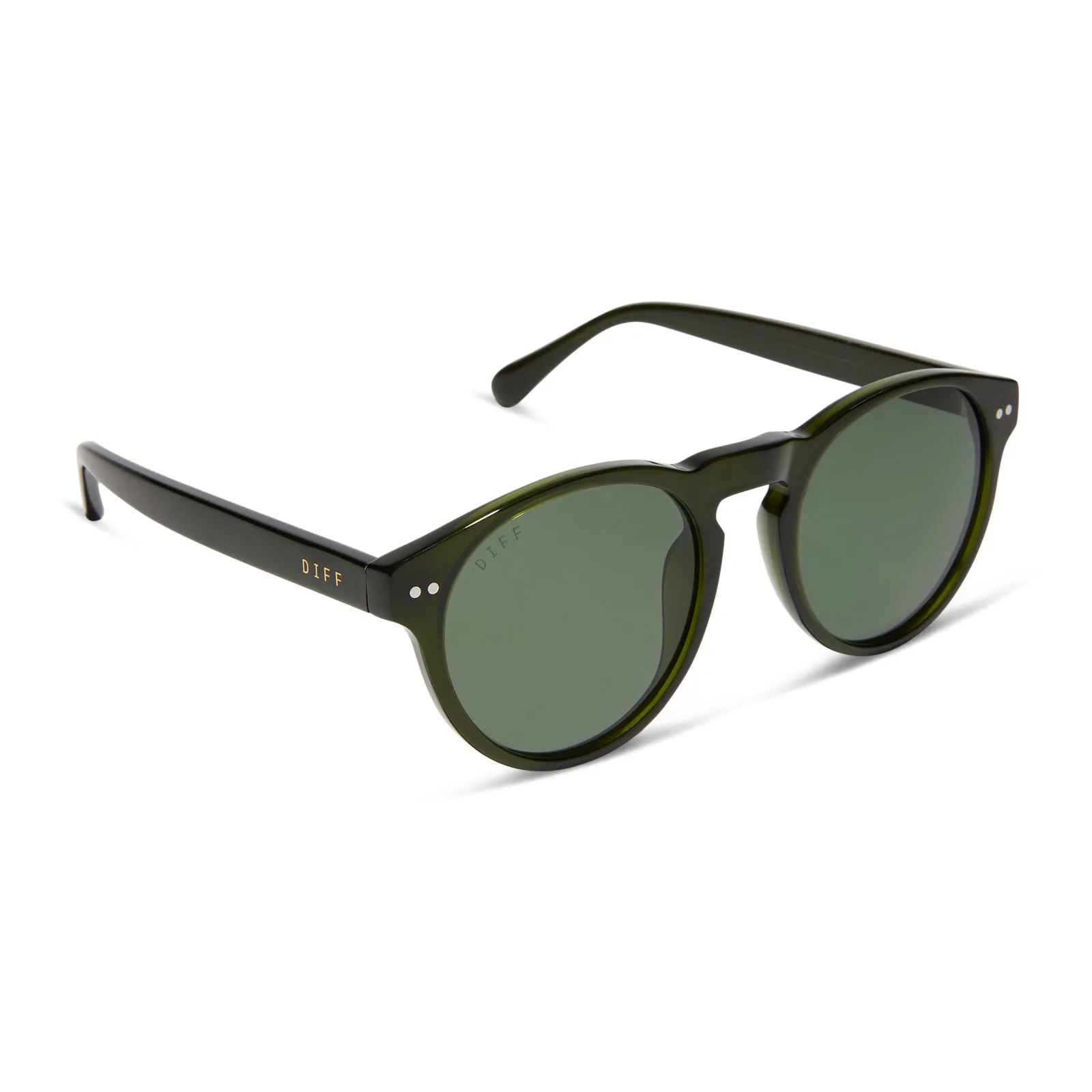 CODY - DARK OLIVE CRYSTAL   G15   POLARIZED SUNGLASSES