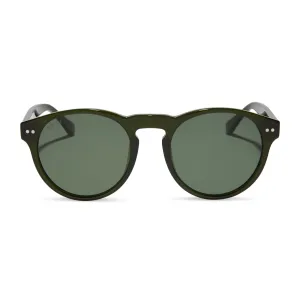 CODY - DARK OLIVE CRYSTAL   G15   POLARIZED SUNGLASSES
