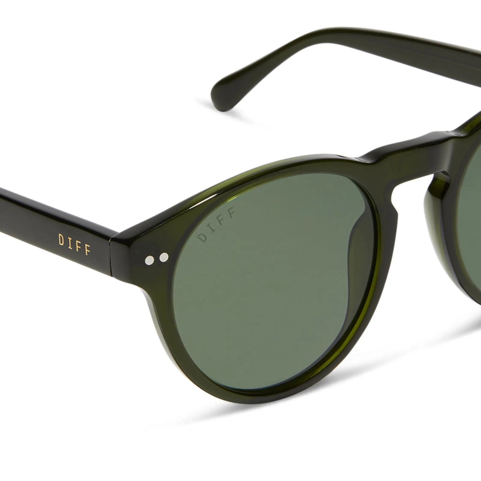 CODY - DARK OLIVE CRYSTAL   G15   POLARIZED SUNGLASSES