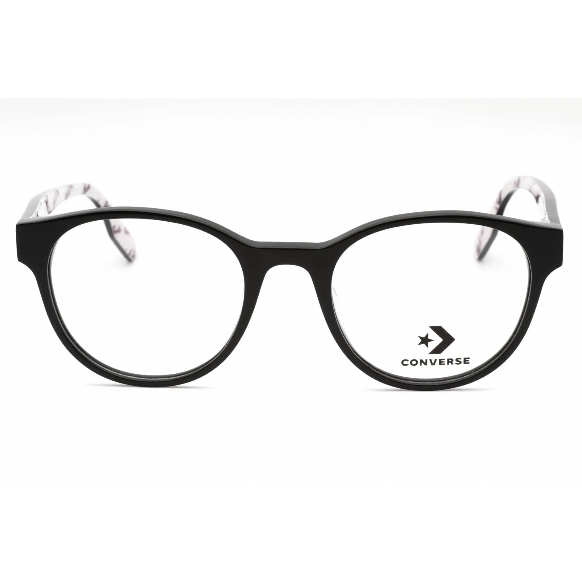 Converse Women's Eyeglasses - Black Plastic Round Shape Full Rim Frame | CV5002 001