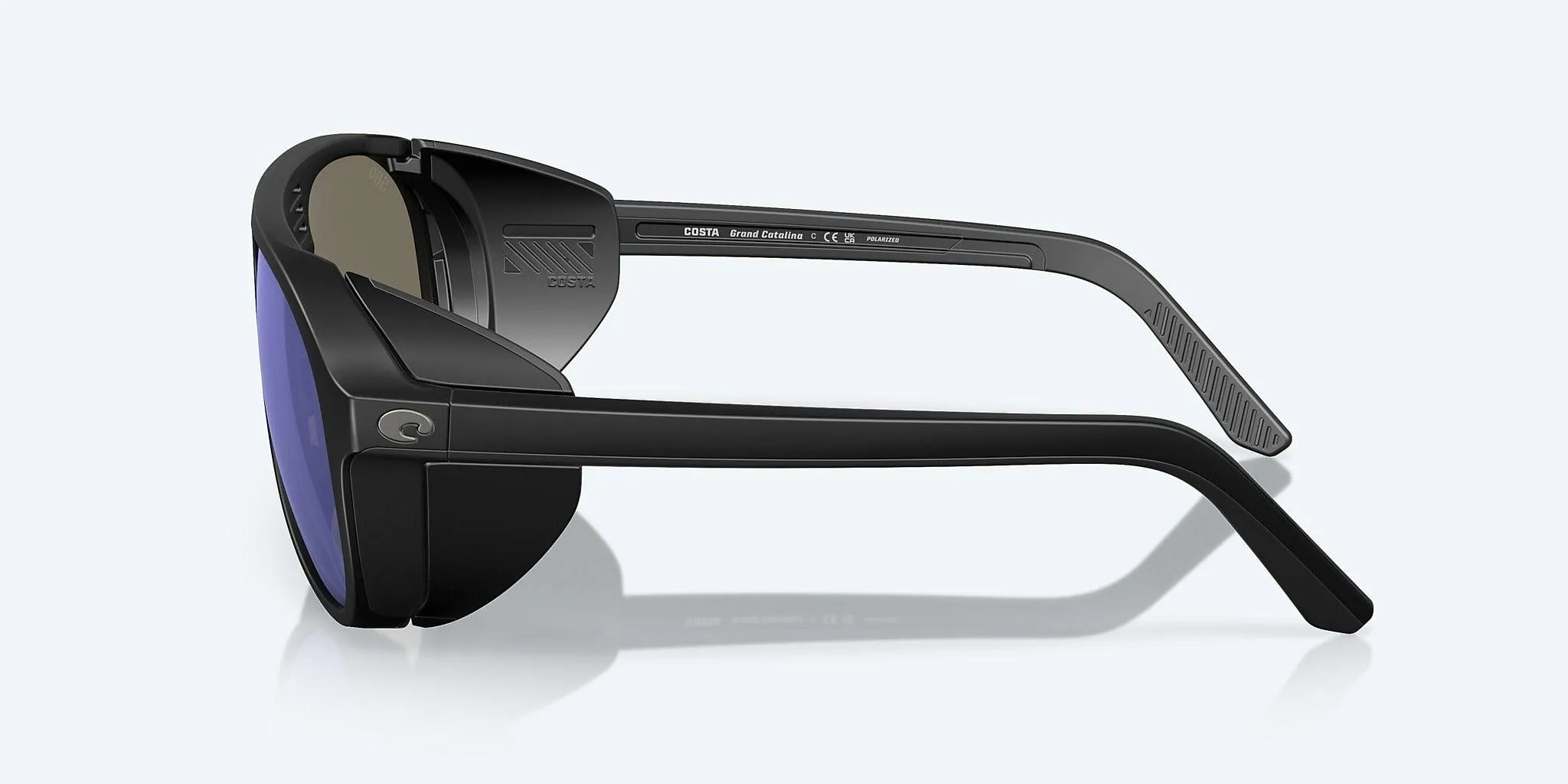 Costa Grand Catalina Matte Black Frame with Blue Mirror Lens 580G Polarized Sunglasses