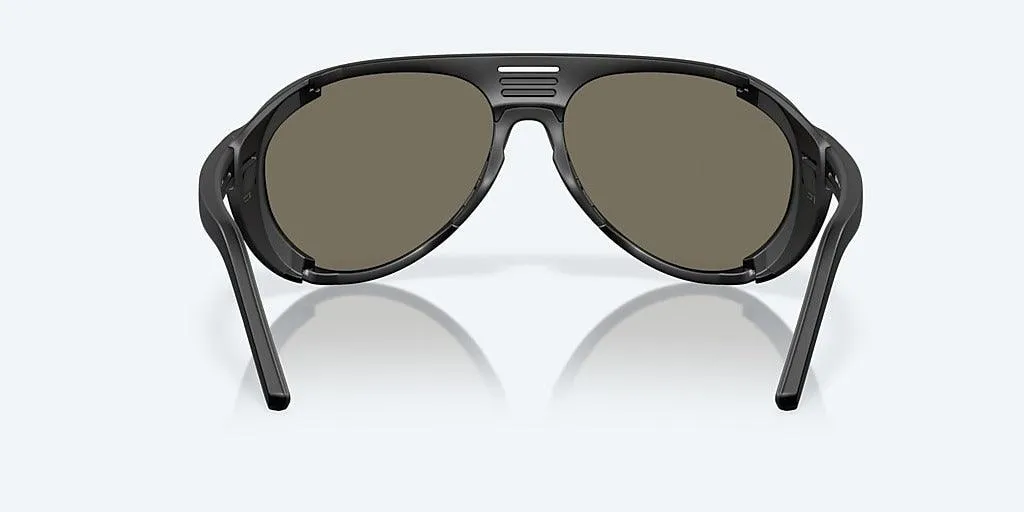 Costa Grand Catalina Matte Black Frame with Blue Mirror Lens 580G Polarized Sunglasses