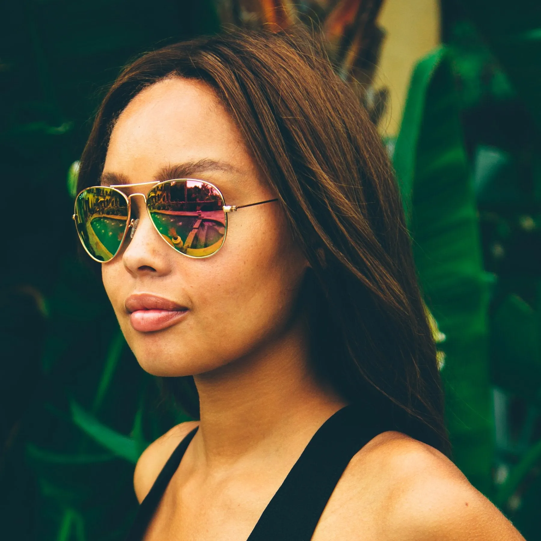 CRUZ - GOLD   BLUE MIRROR SUNGLASSES