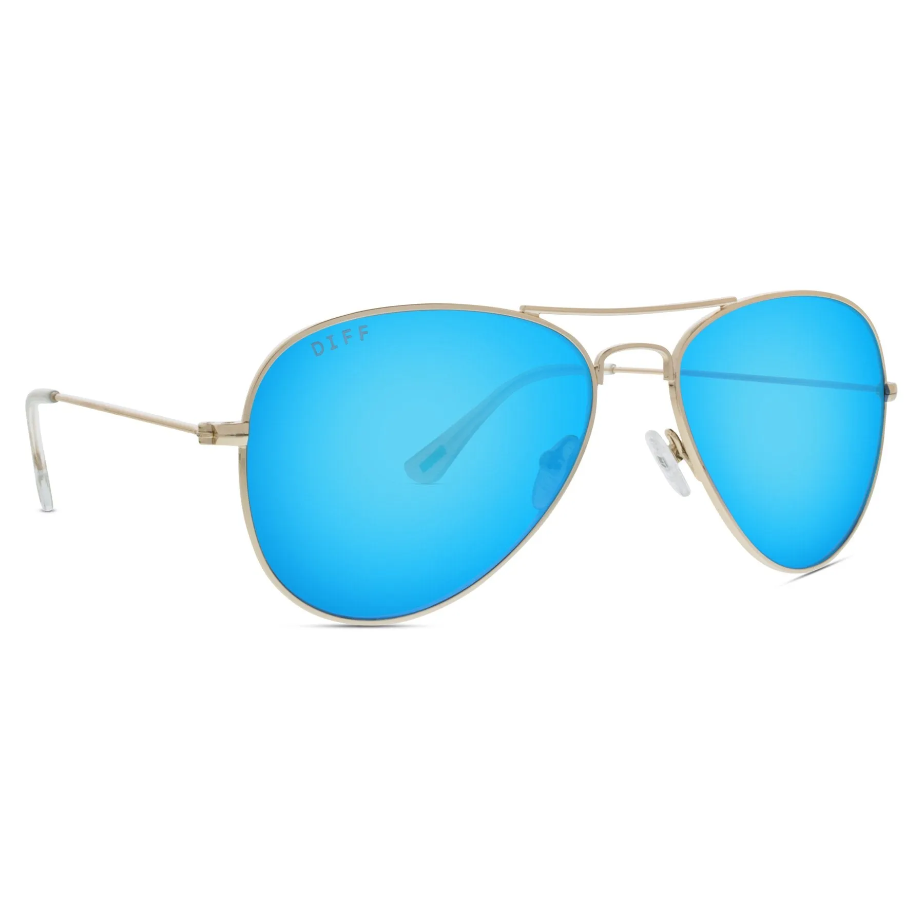 CRUZ - GOLD   BLUE MIRROR SUNGLASSES