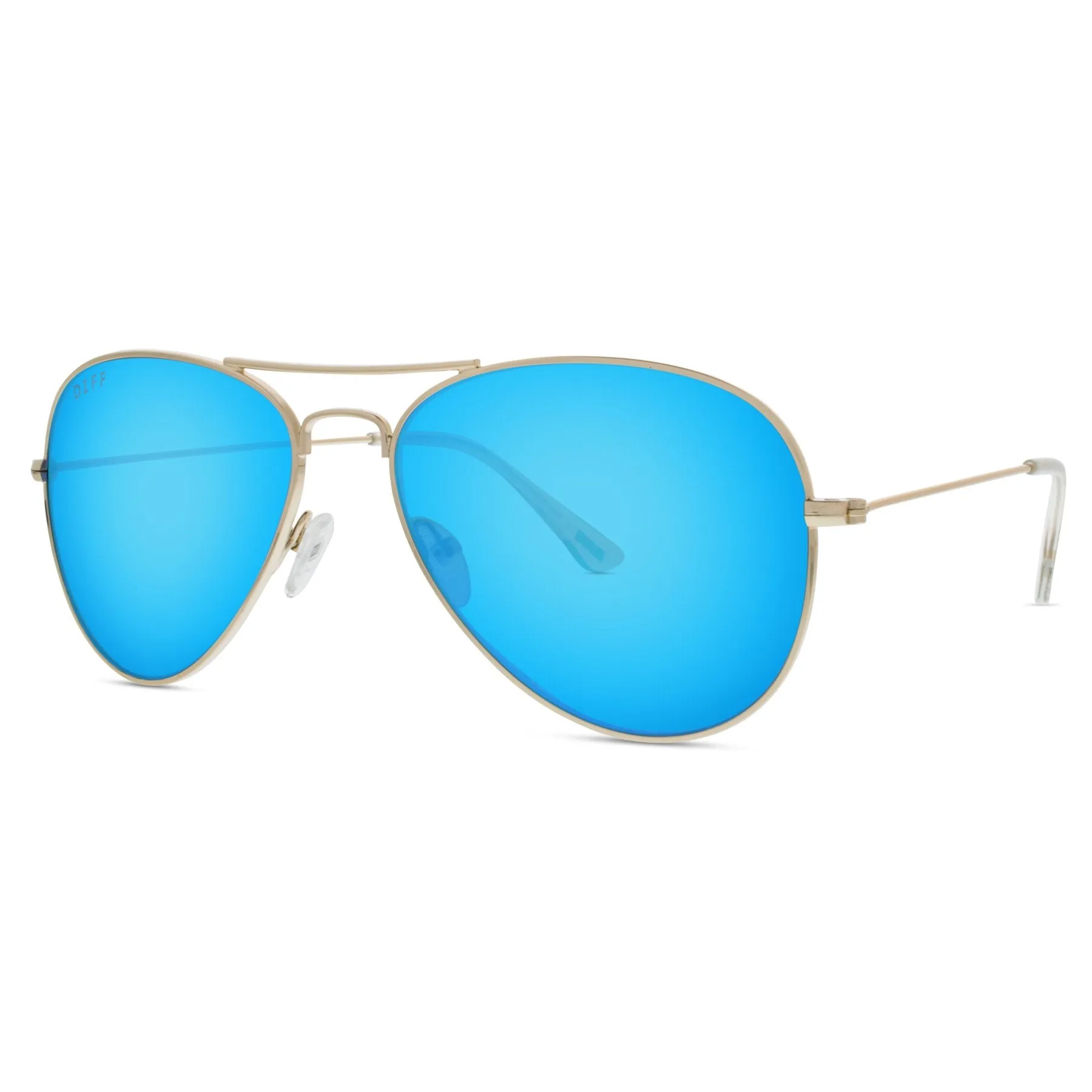 CRUZ - GOLD   BLUE MIRROR SUNGLASSES