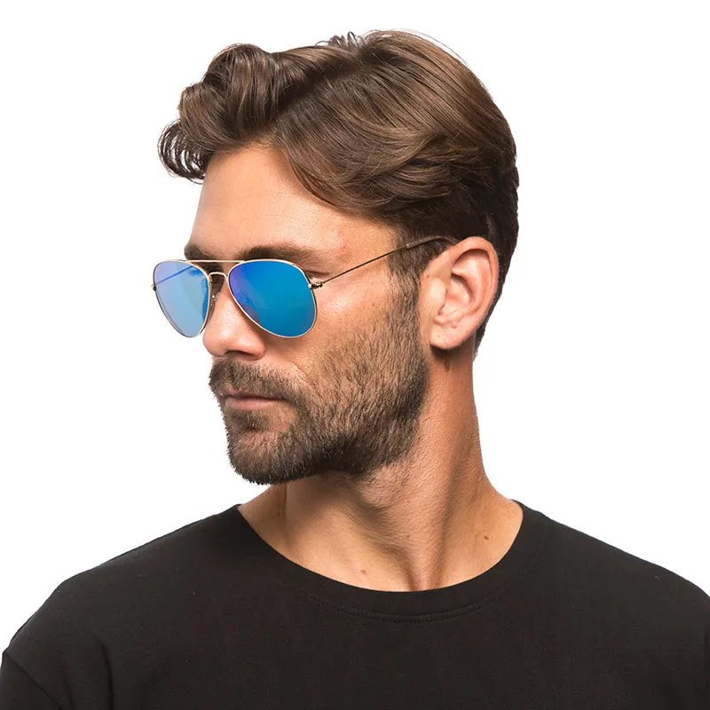 CRUZ - GOLD   BLUE MIRROR SUNGLASSES