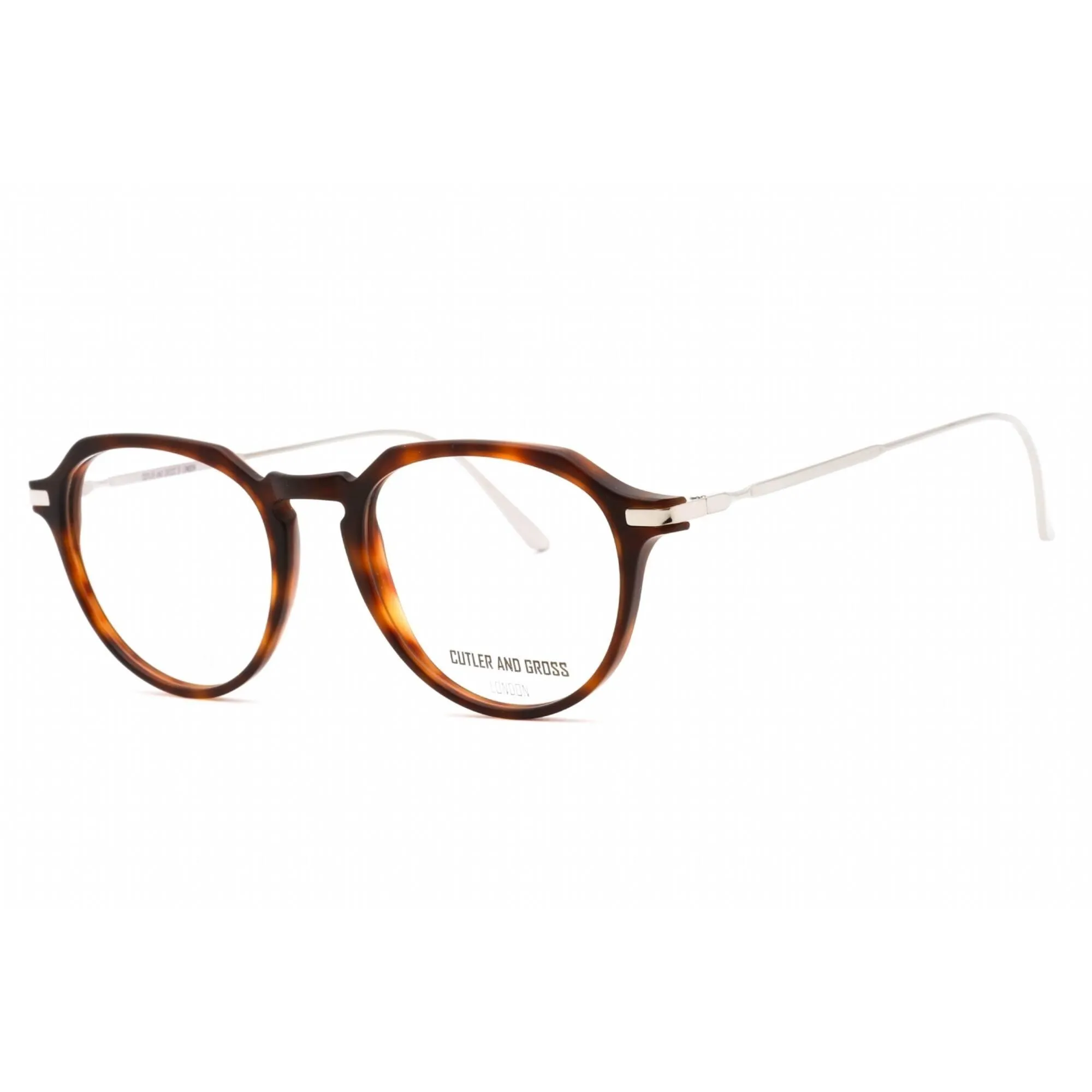 Cutler And Gross Unisex Eyeglasses - Dark Tortoiseshell/Brown Frame | CG1302V2 001