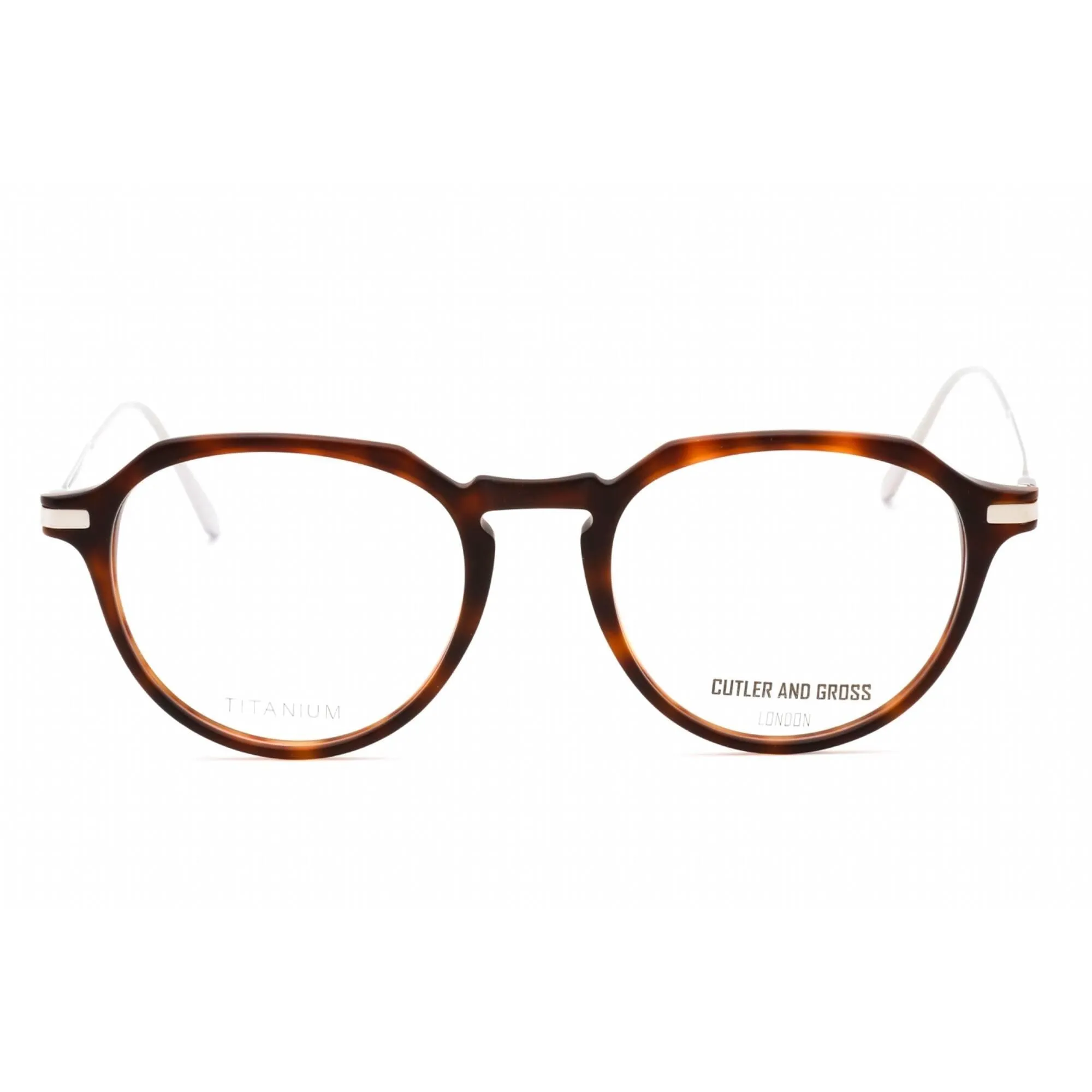 Cutler And Gross Unisex Eyeglasses - Dark Tortoiseshell/Brown Frame | CG1302V2 001