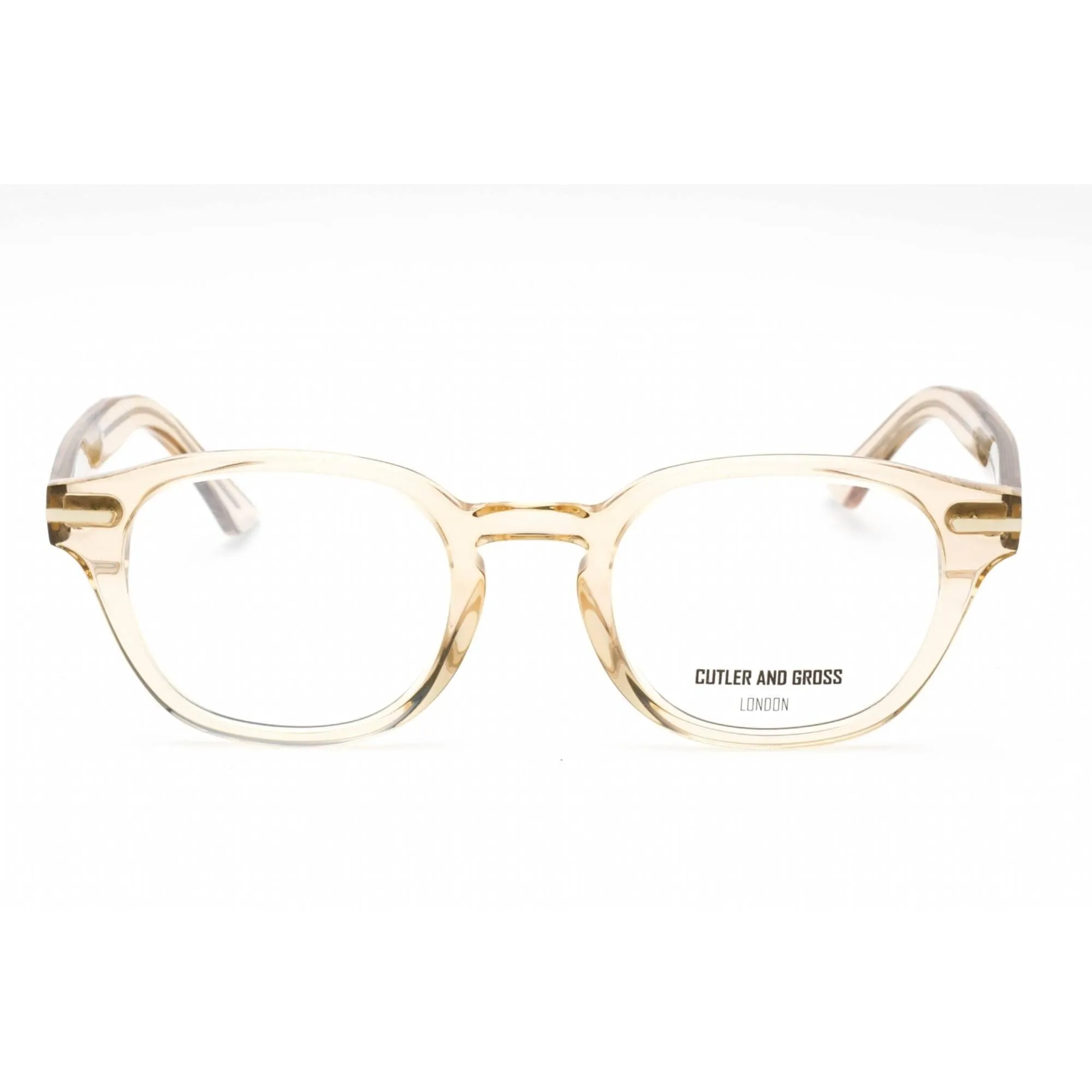 Cutler And Gross Unisex Eyeglasses - Granny Chic Round Frame Clear Lens | CG1356 009