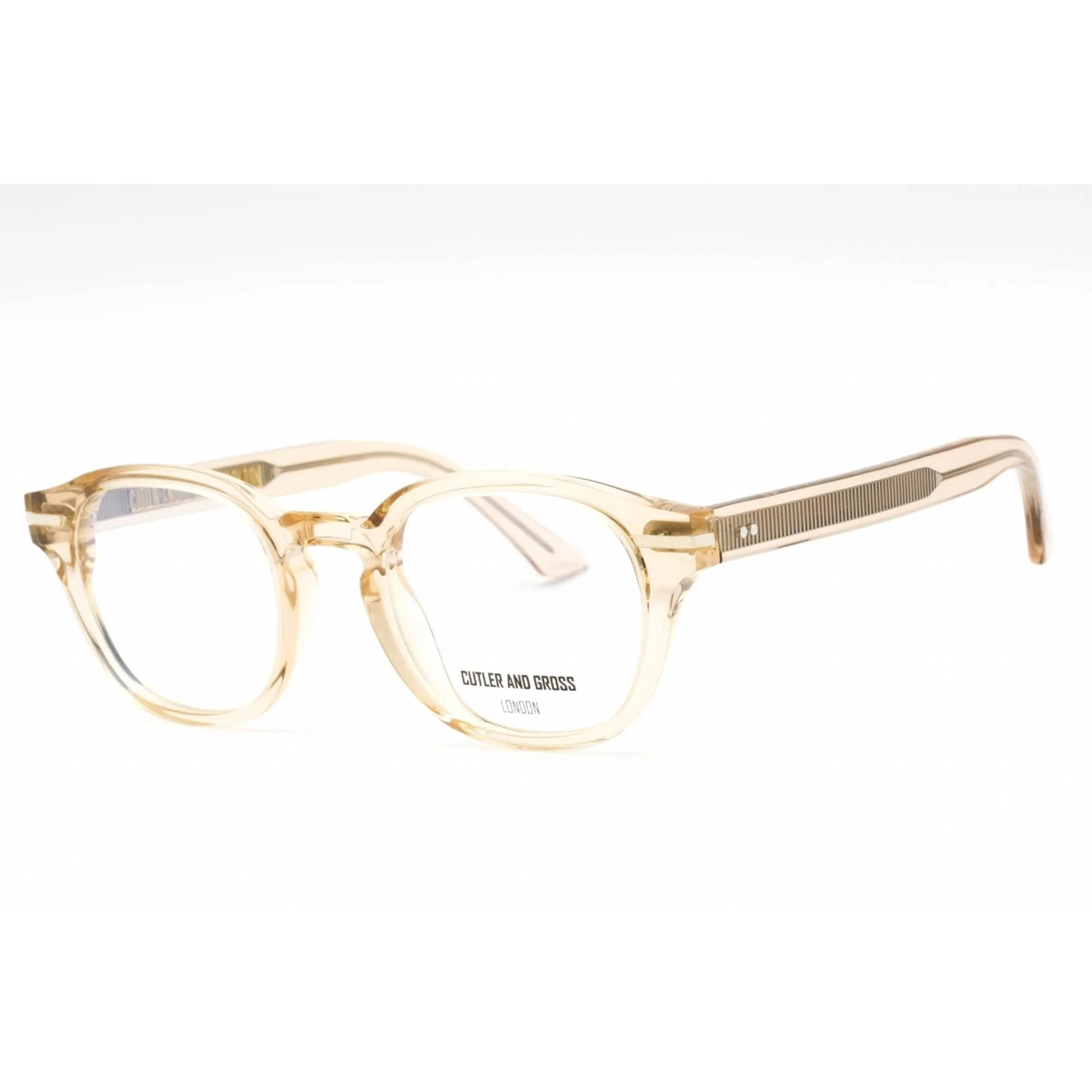 Cutler And Gross Unisex Eyeglasses - Granny Chic Round Frame Clear Lens | CG1356 009