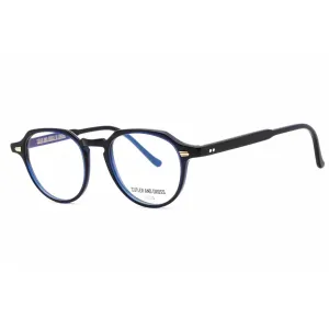 Cutler And Gross Unisex Eyeglasses - Navy Round Shape Frame Clear Lens | CG1313V2 003
