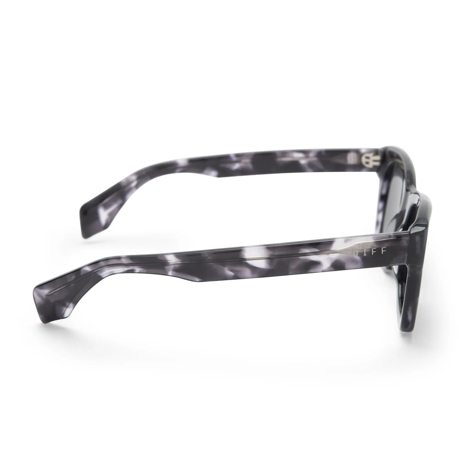 DEAN - BLACK MARBLE   GREY POLARIZED SUNGLASSES