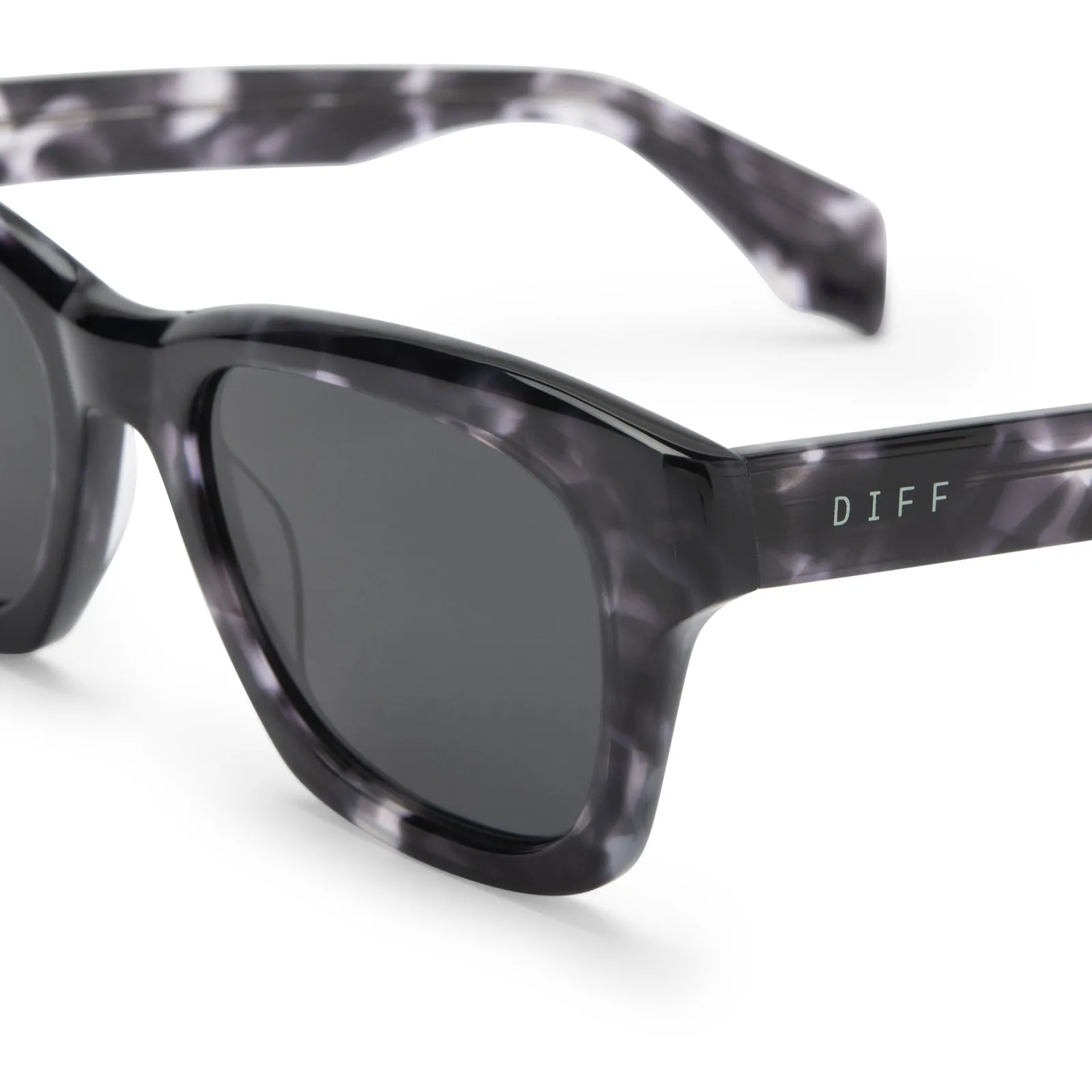 DEAN - BLACK MARBLE   GREY POLARIZED SUNGLASSES