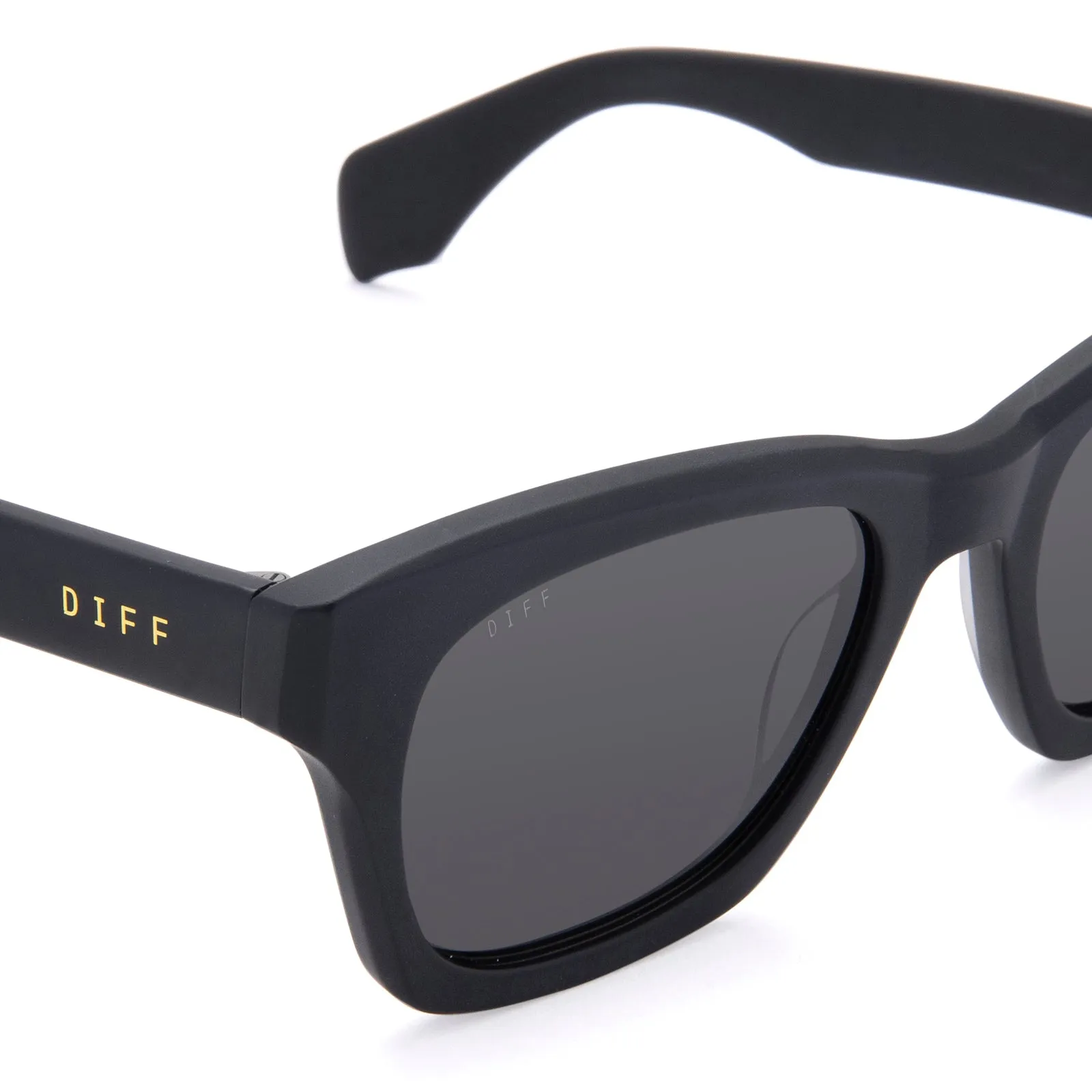DEAN - MATTE BLACK   GREY POLARIZED SUNGLASSES