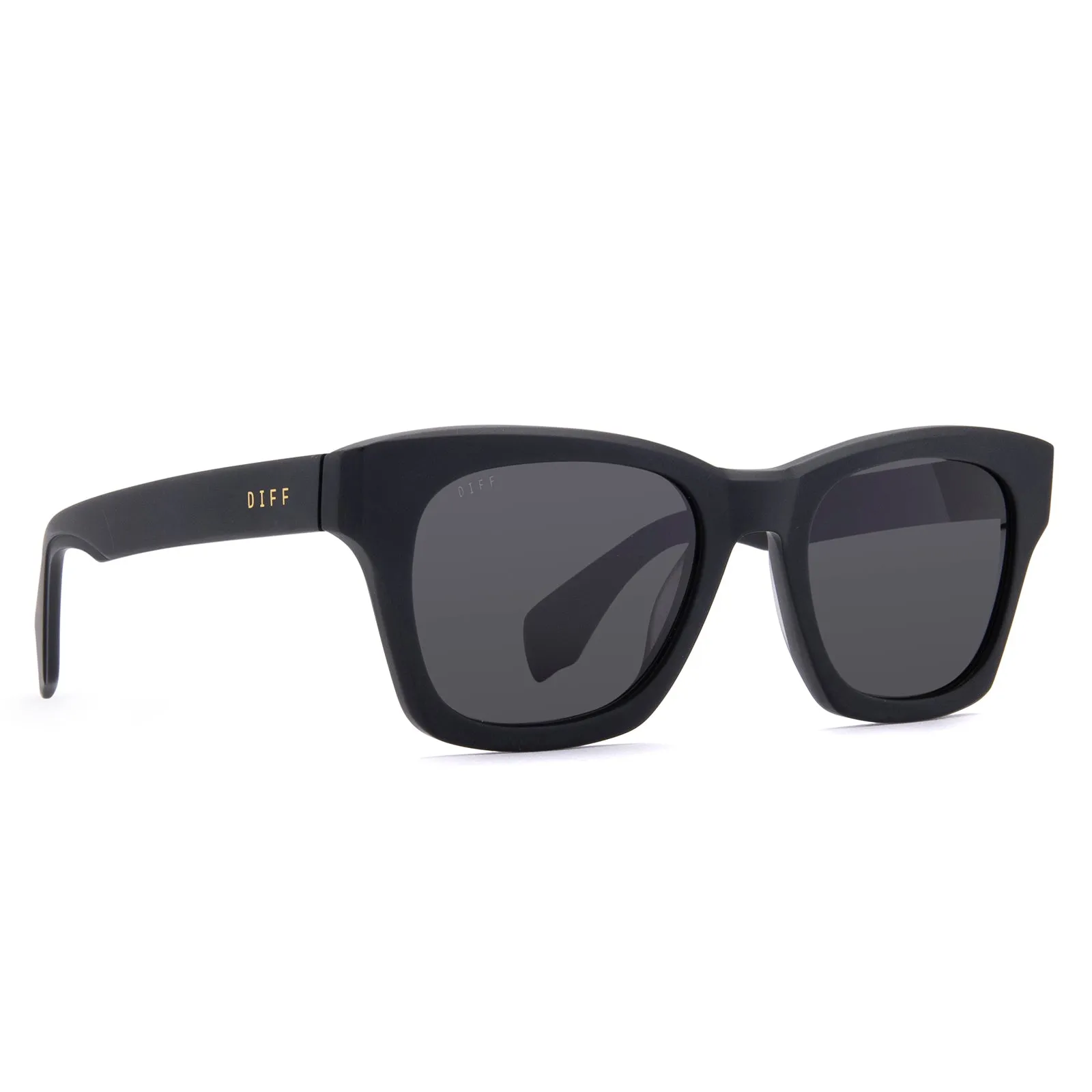 DEAN - MATTE BLACK   GREY POLARIZED SUNGLASSES